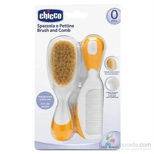 Chicco Turuncu Fırça ve Tarak Seti 0+Ay