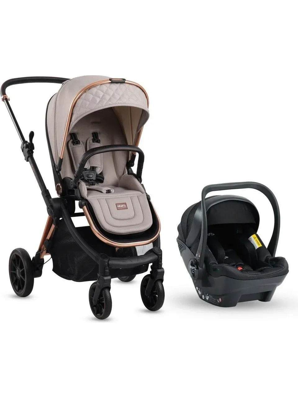 Kraft Napoli Travel Sistem Bebek Arabası - Bej