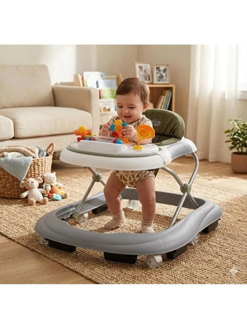 BABY2GO 25835 Toodle Yeşil Lüks Yürüteç