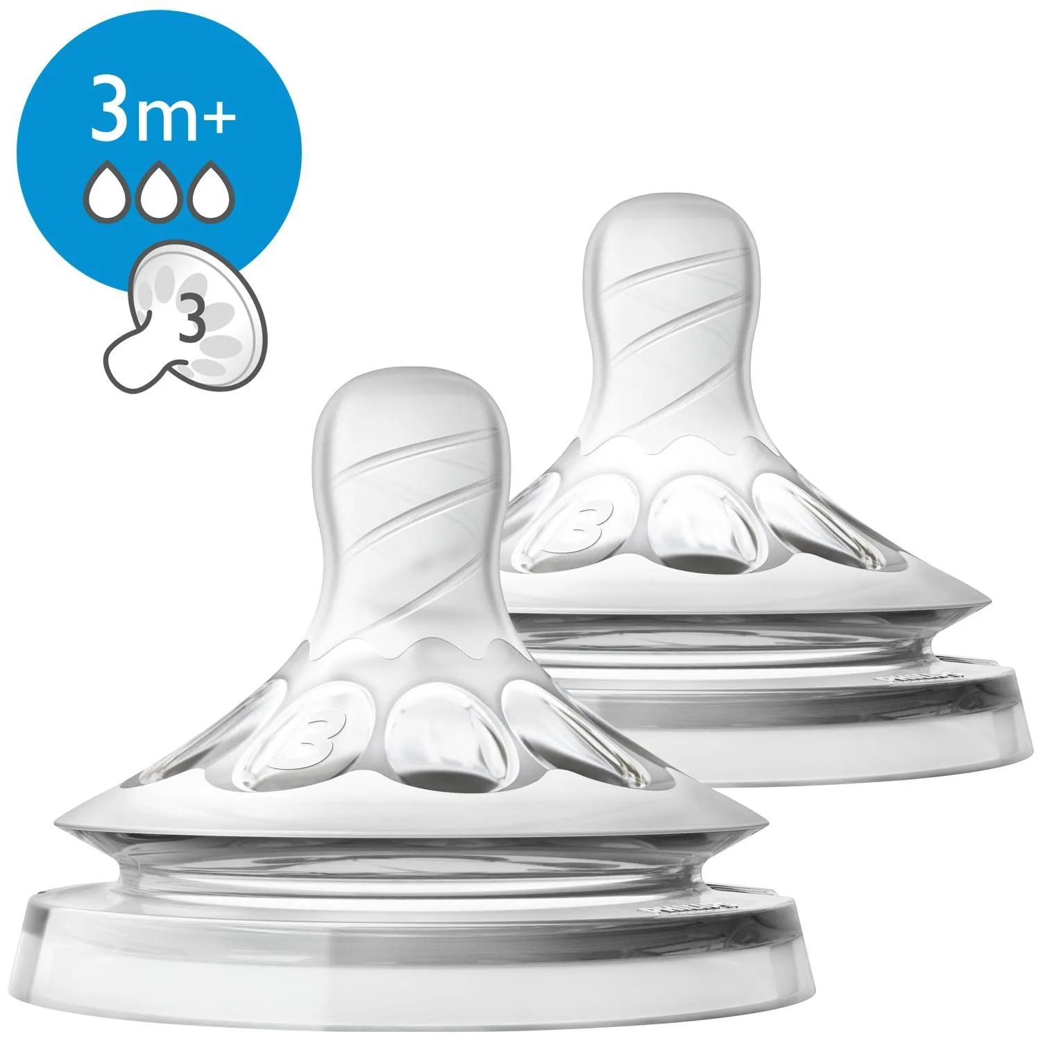 Avent SCF043/27 Philips Avent Natural 3+ 3 Delik Biberon Emziği