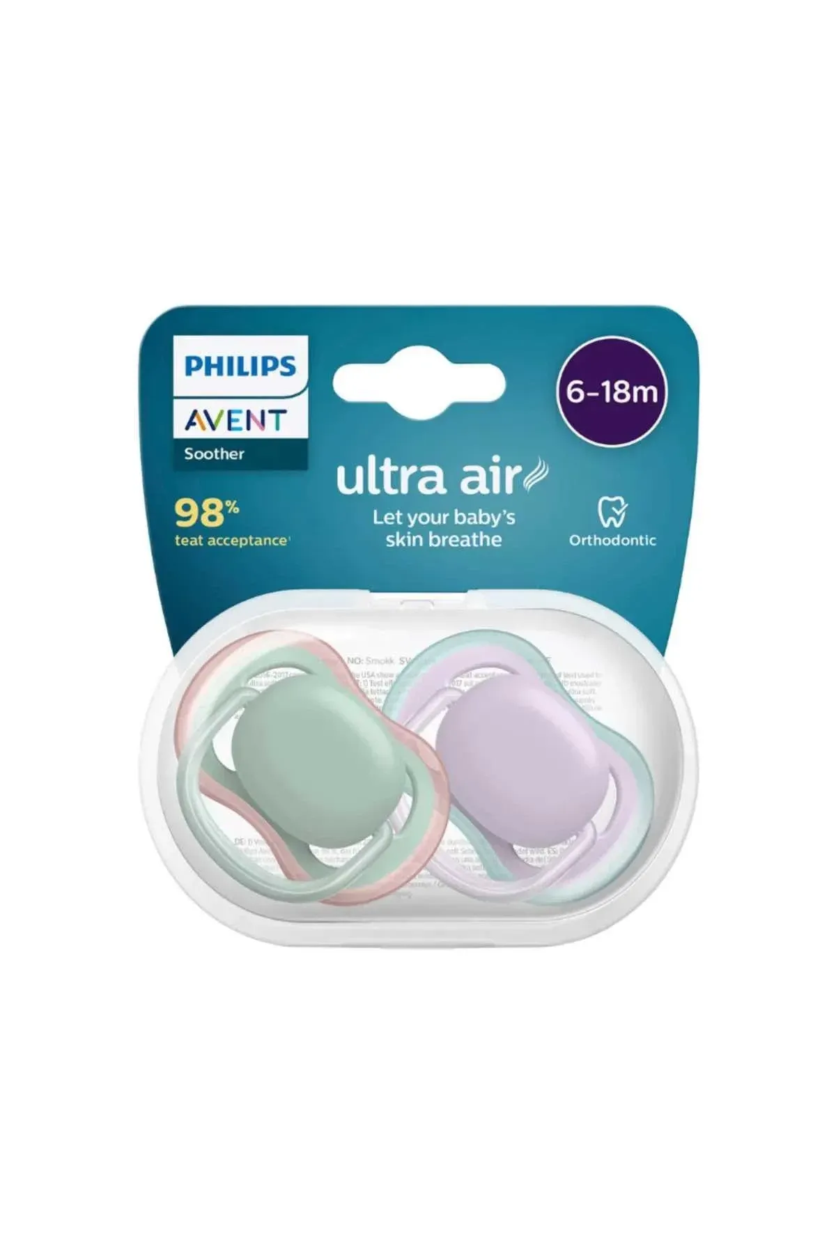 Avent SCF085/16 Kız Ultra Air 6-18 M 2 Li Emzik