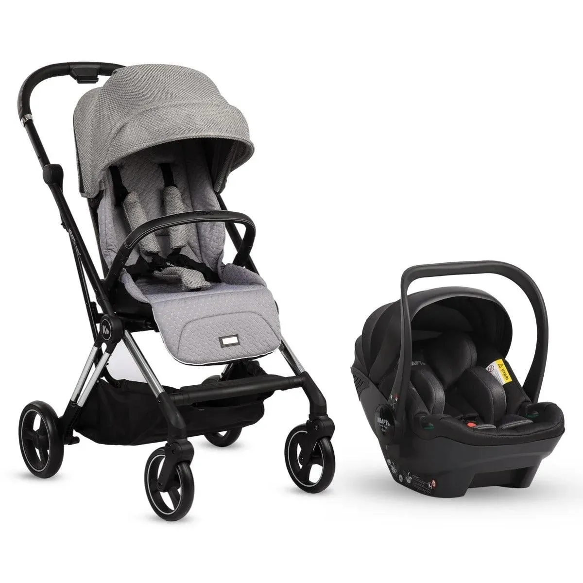 Kraft Tokyo Plus Gri +Armor Plus Travel Sistem Bebek Arabası