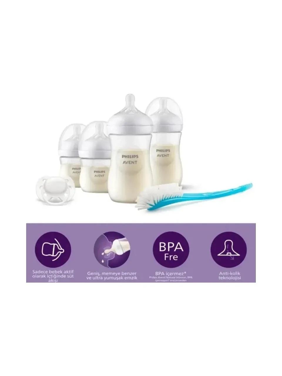 Avent SCD838/11 Avent Doğal Tepkili Hoşgeldin Bebek Hediye Seti