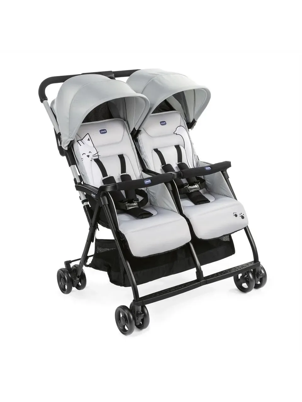Chicco Ohlala 2 Silver Cat Twin Ultra Hafif Ikiz Bebek Arabası