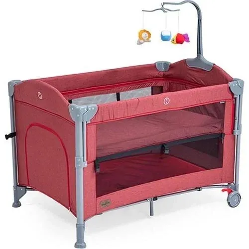 Culla Anne Yanı Park Yatak 70*110 Kırmızı