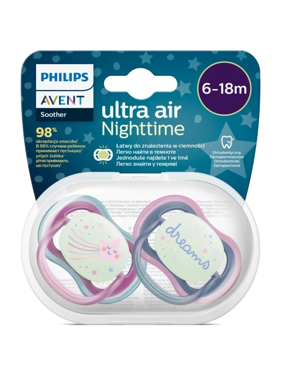 Avent SCF376/14 Kız Ultra Air 6-18 Ay 2 Li Emzik
