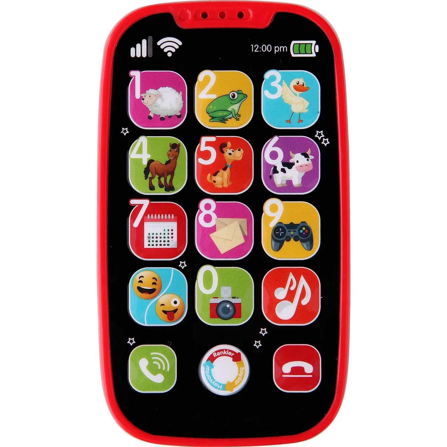 30900 Lc Pilli Eğitici Telefon - Kırmızı