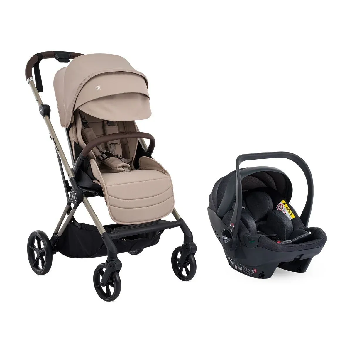 KRAFT Drive Travel Sistem Bebek Arabası Bej